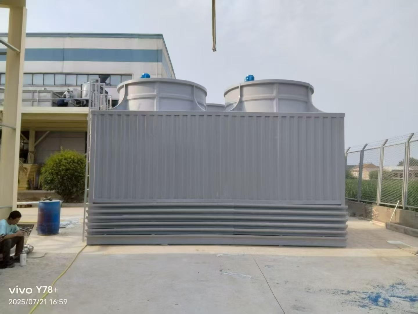 華佗國藥向鼎盛采購1000T大型方形冷卻塔